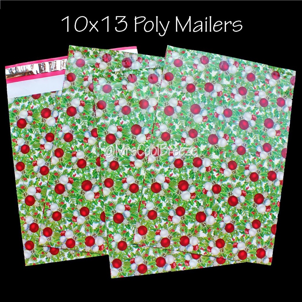❗️SALE❗️100 - 10X13 Christmas Designer Poly Mailer